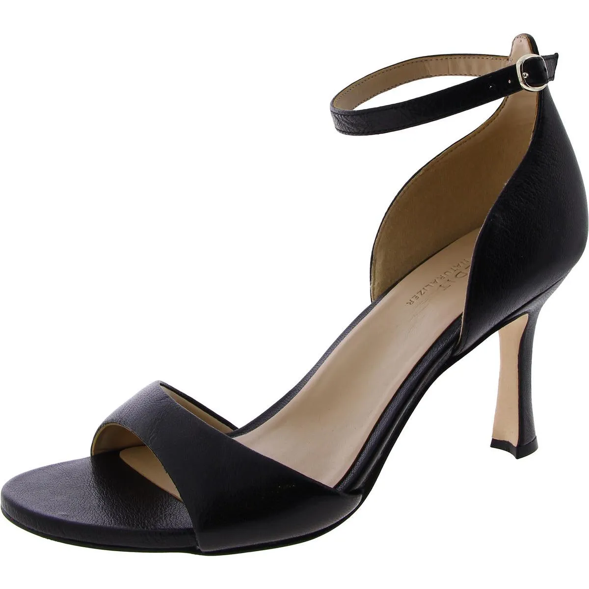 27 Edit Womens Celeste Leather Ankle Strap Heels