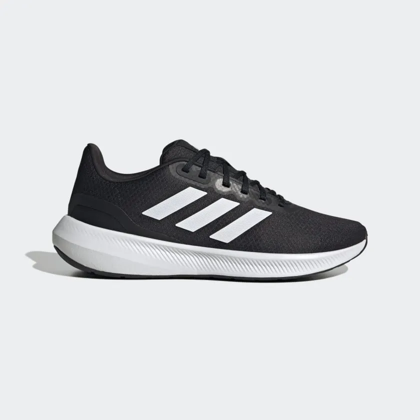 ADIDAS MEN'S RUNFALCON 3.0 BLACK/WHITE SHOES