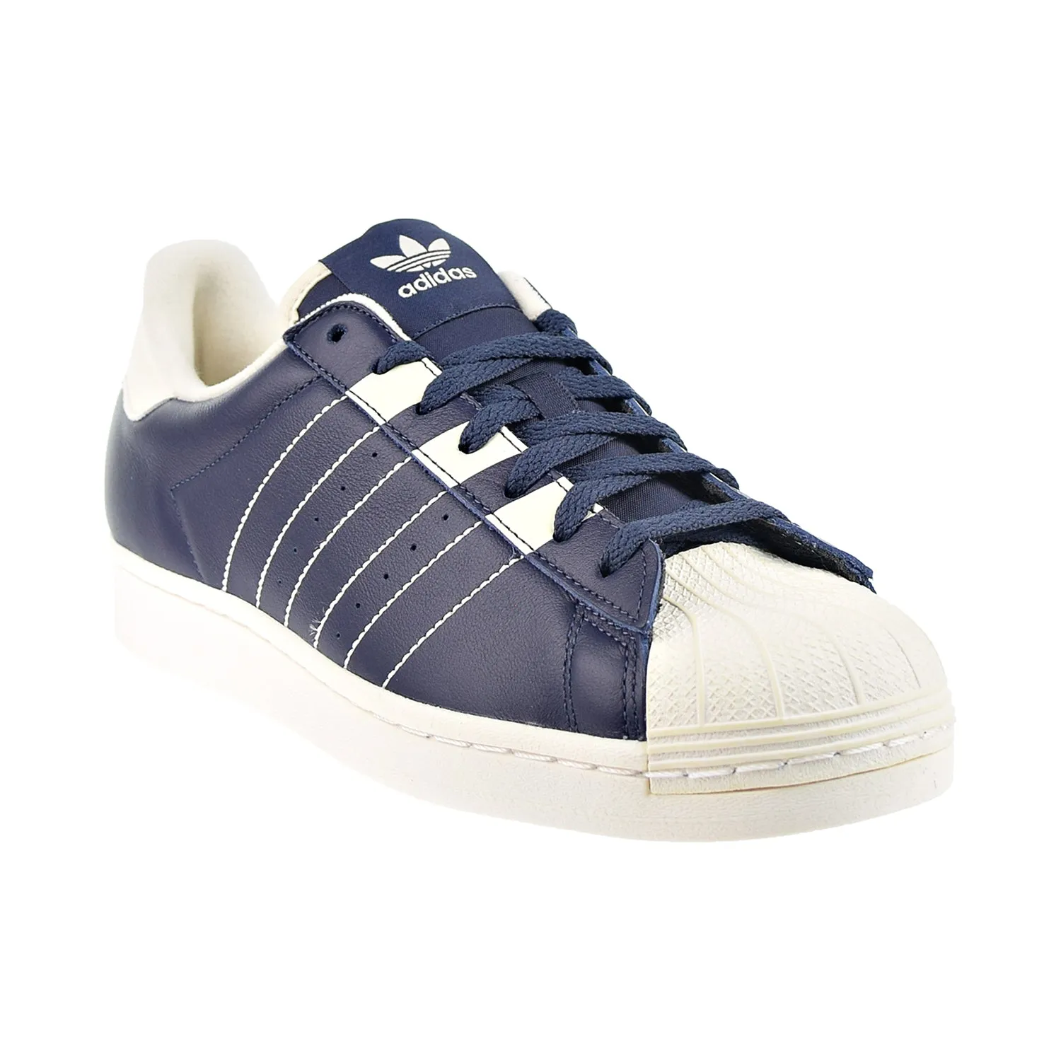 Adidas Men's Superstar Shoes Navy-White