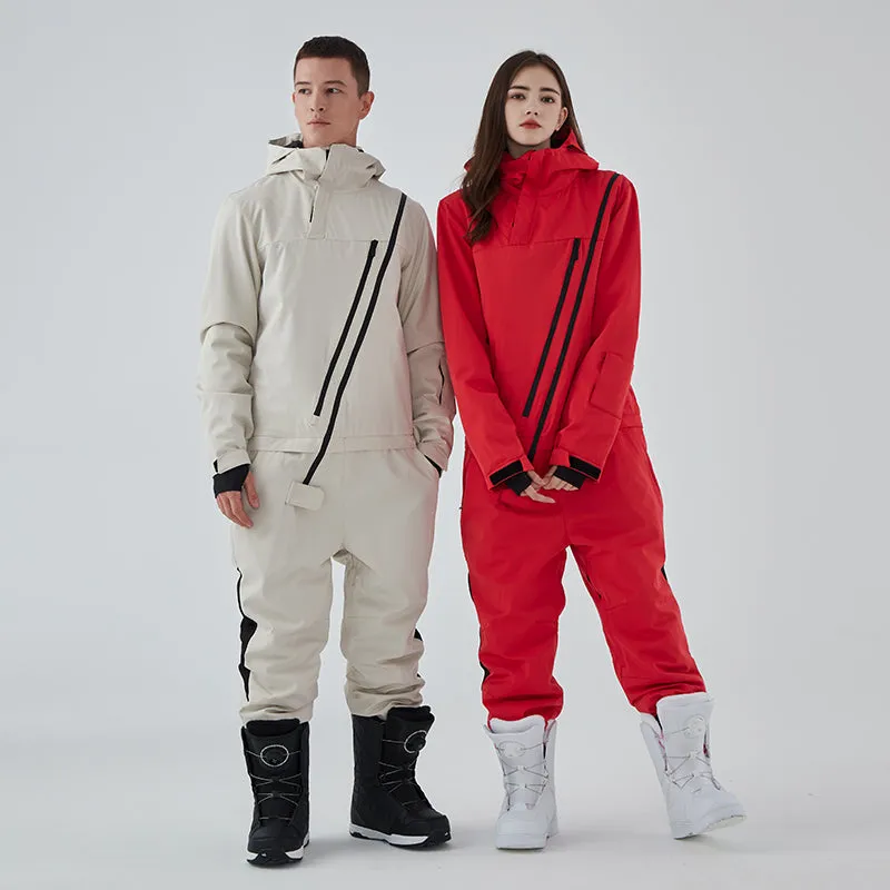 Ashore Ski Shop ski suit men's and women's one-piece single-board Waterproof Ski Jumpsuits