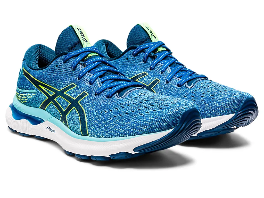 ASICS Men's GEL-NIMBUS 24 (Lake Drive/Hazard Green)