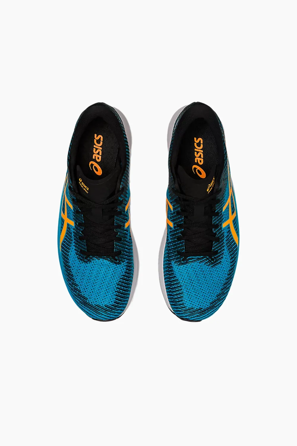 ASICS Mens Magic Speed 2 Running Shoes in Island Blue/Orange Pop - Lightweight Performance Footwear for Enhanced Speed and Comfort