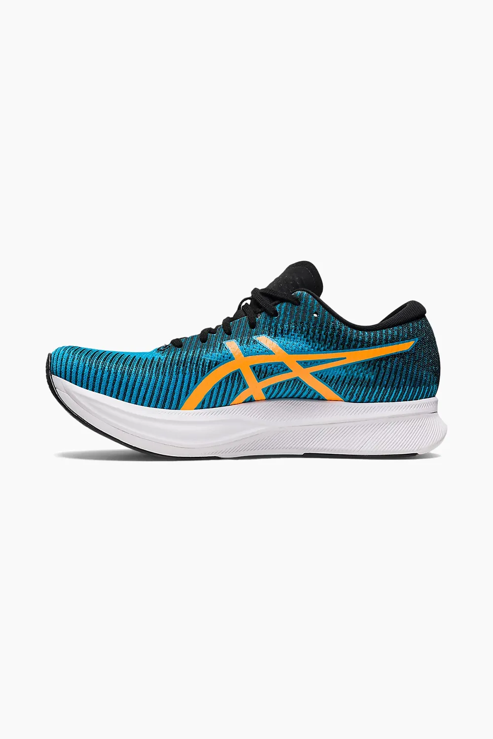 ASICS Mens Magic Speed 2 Running Shoes in Island Blue/Orange Pop - Lightweight Performance Footwear for Enhanced Speed and Comfort