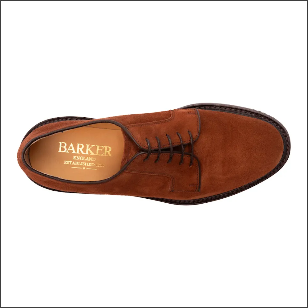 Barker Nairn Old Snuff Suede Storm Welted Derby*