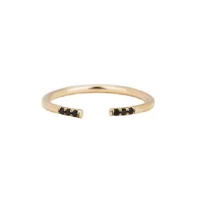 Black Equilibrium Cuff Ring