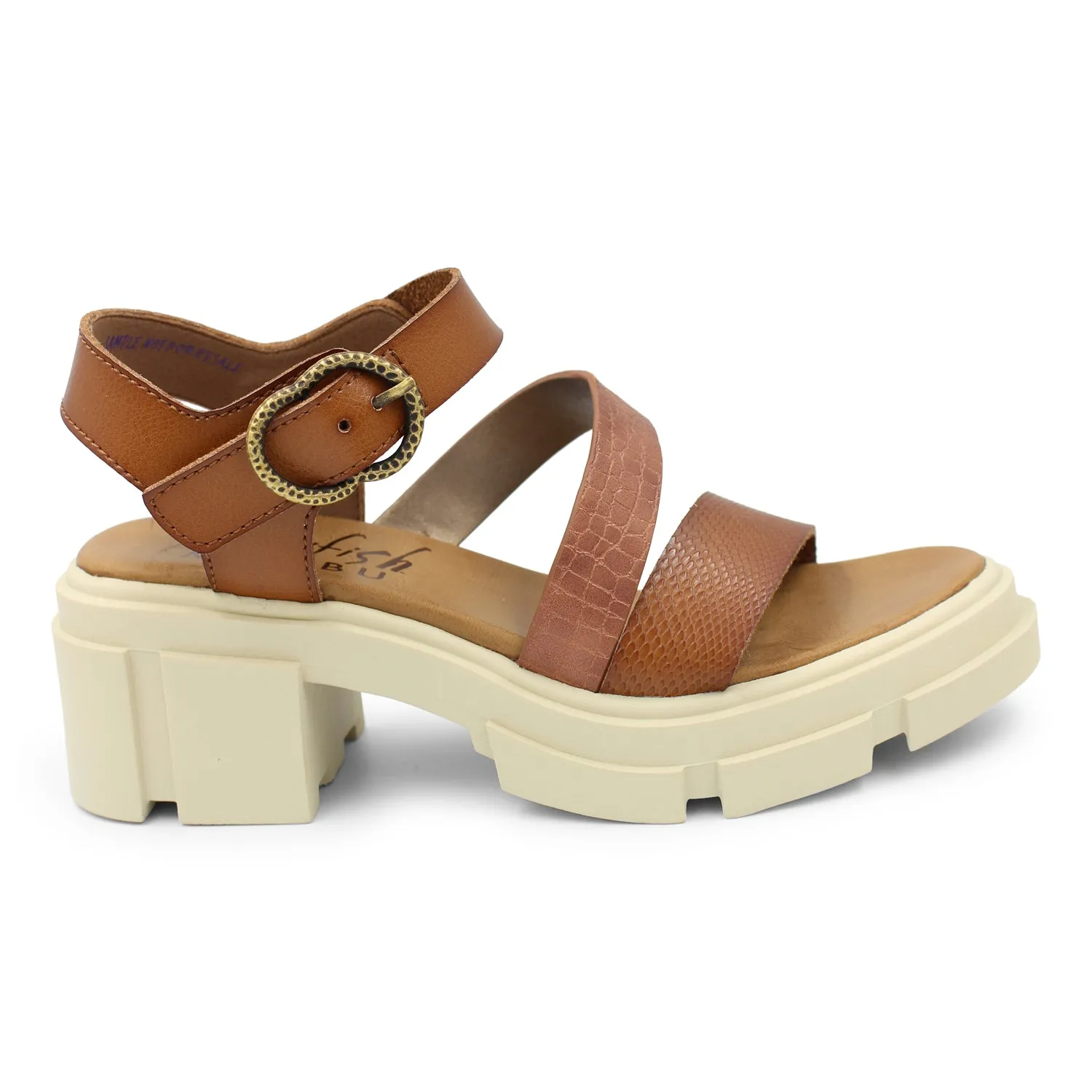 'Blowfish Malibu' Women's Capetown Sandal - Wood Dile / Dyecut / Amazon Rawhide