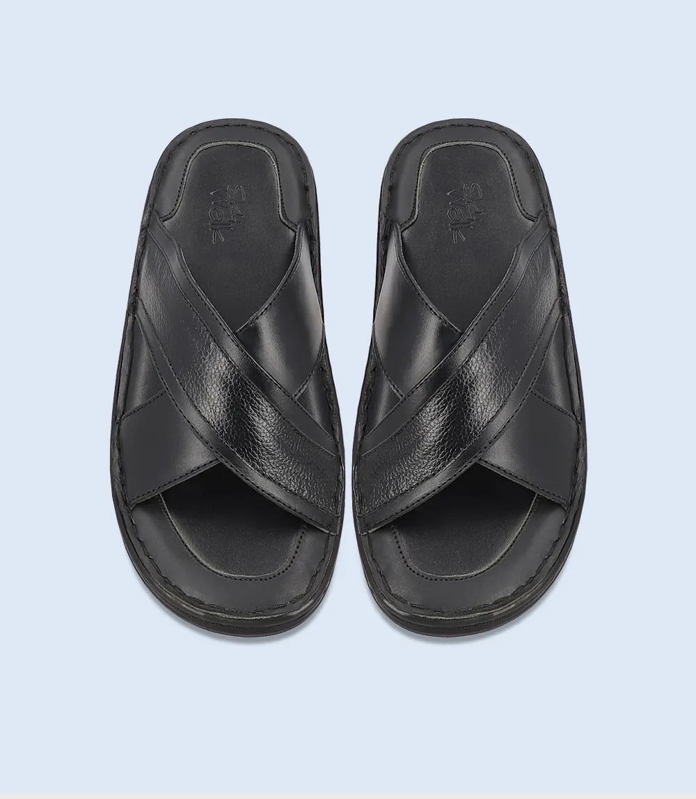 BM4820-BLACK-Men Comfort Slipper