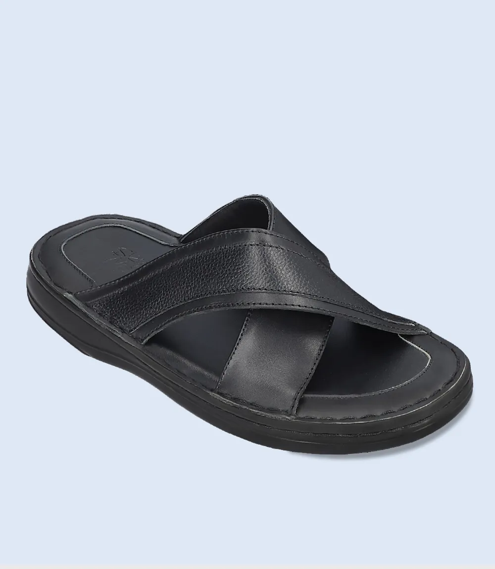 BM4820-BLACK-Men Comfort Slipper