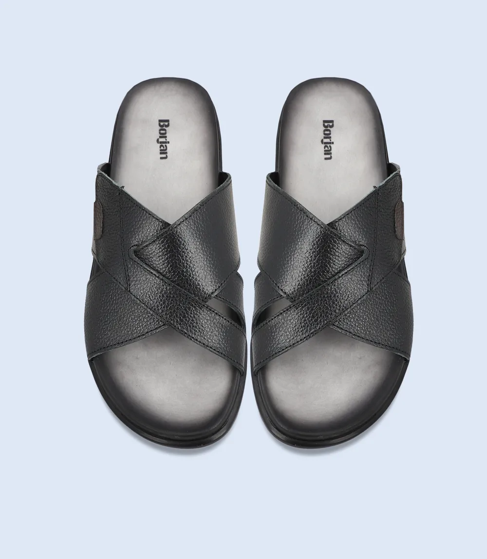 BM5804-BLACK-Men Slipper