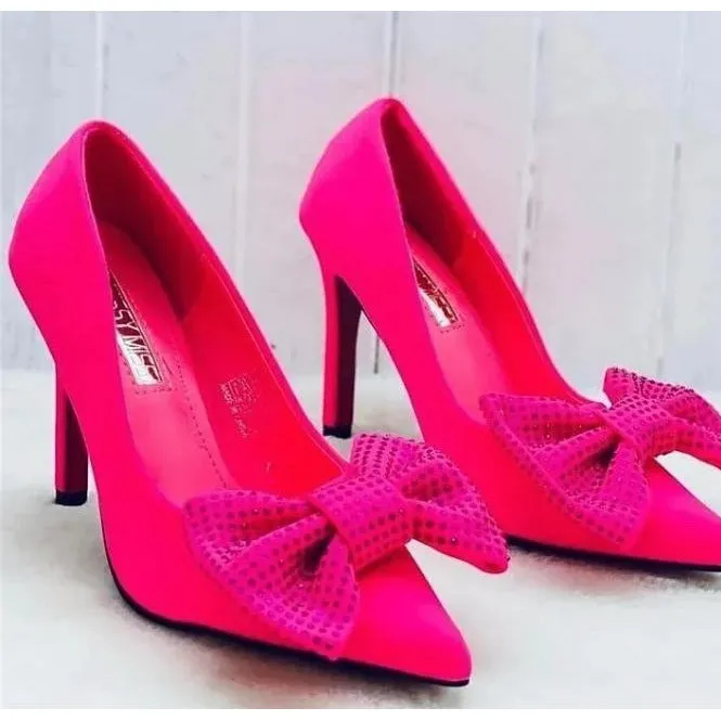 Bowknot Rhinestone Heels