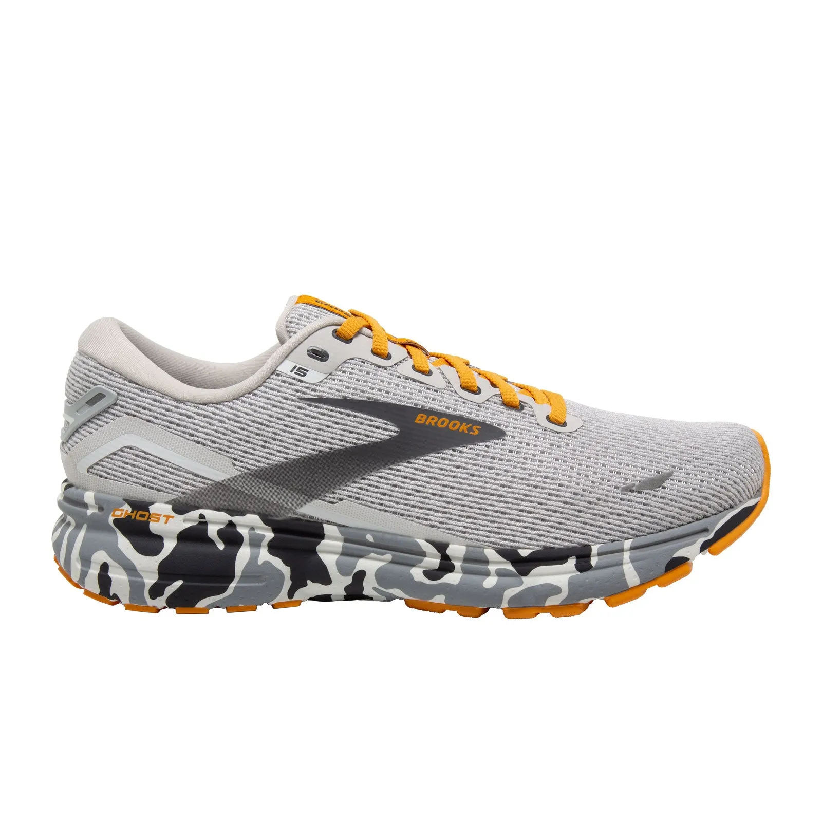 Brooks Ghost 15 Camo (Women) - Blanc/Gray/Sunflower