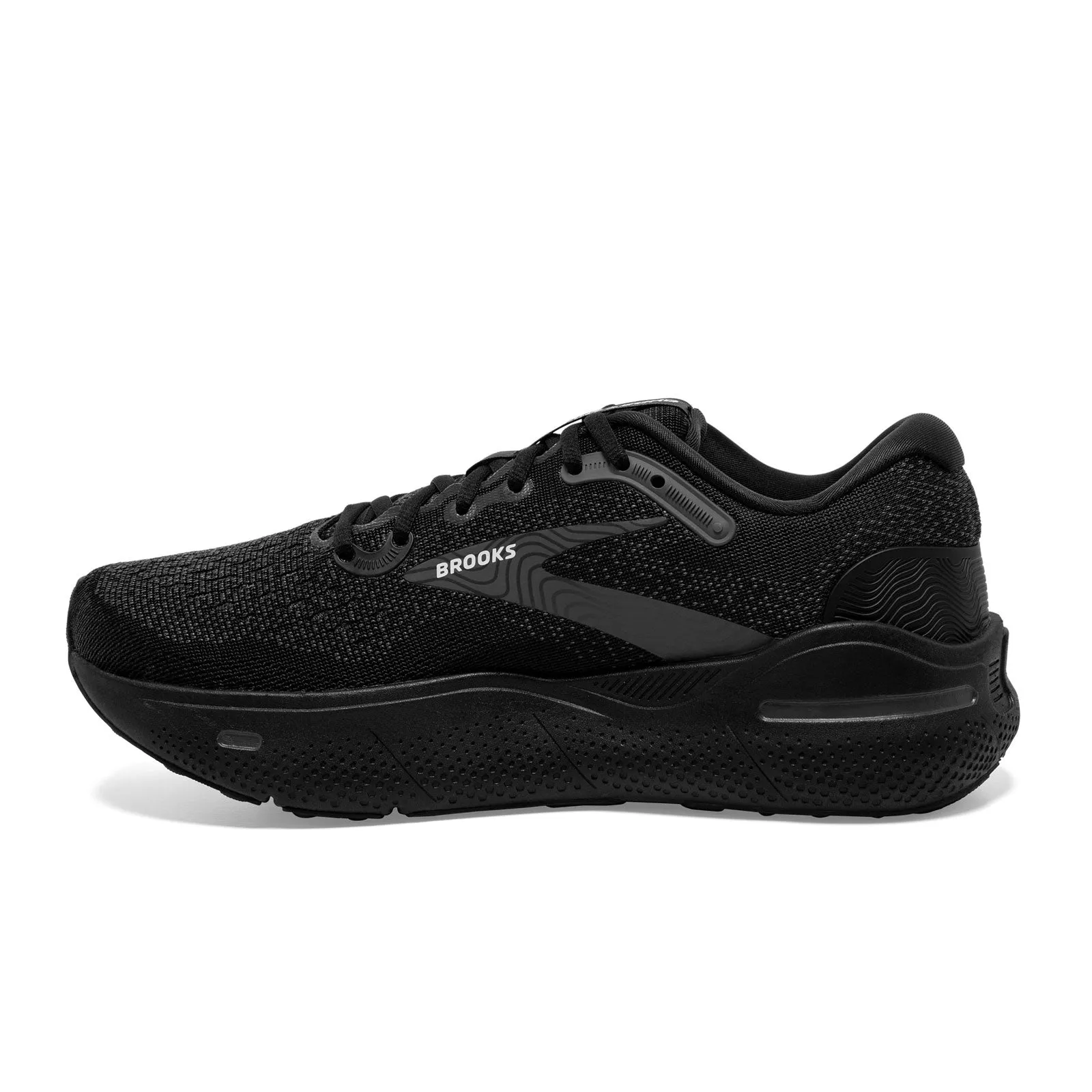 Brooks Ghost Max Running Shoe (Men) - Black/Black/Ebony