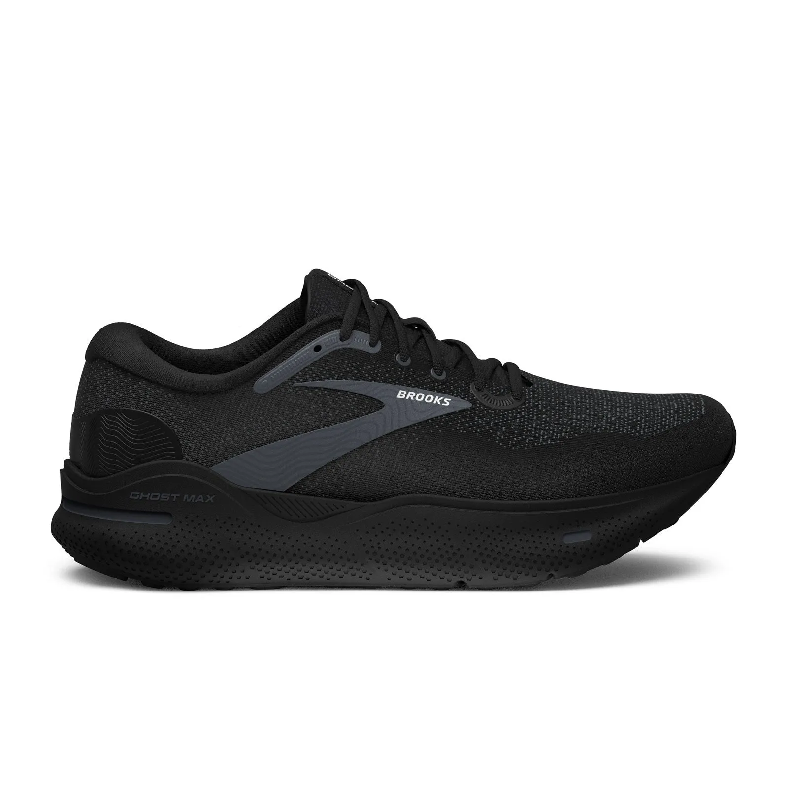 Brooks Ghost Max Running Shoe (Men) - Black/Black/Ebony