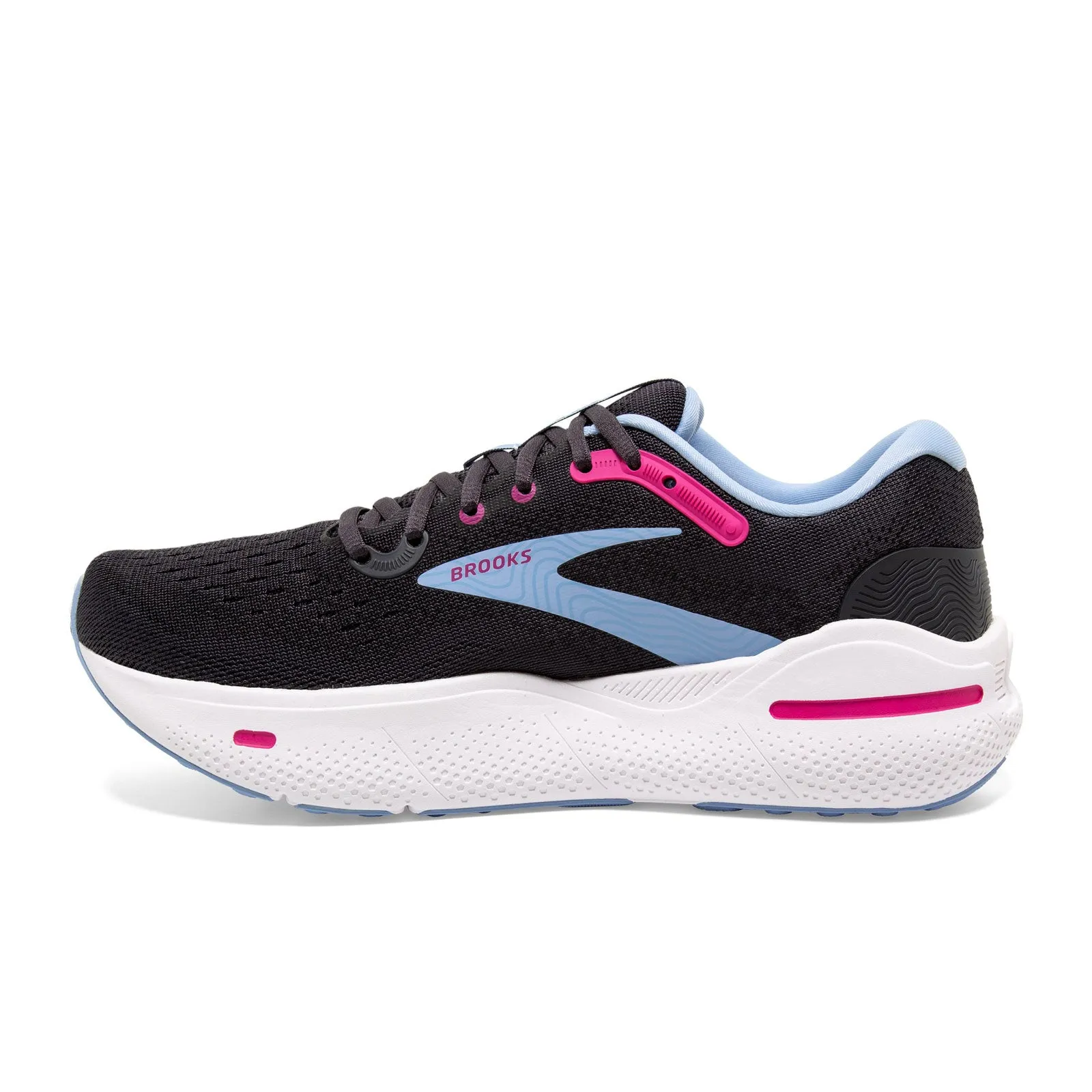 Brooks Ghost Max Running Shoe (Women) - Ebony/Open Air/Lilac Rose