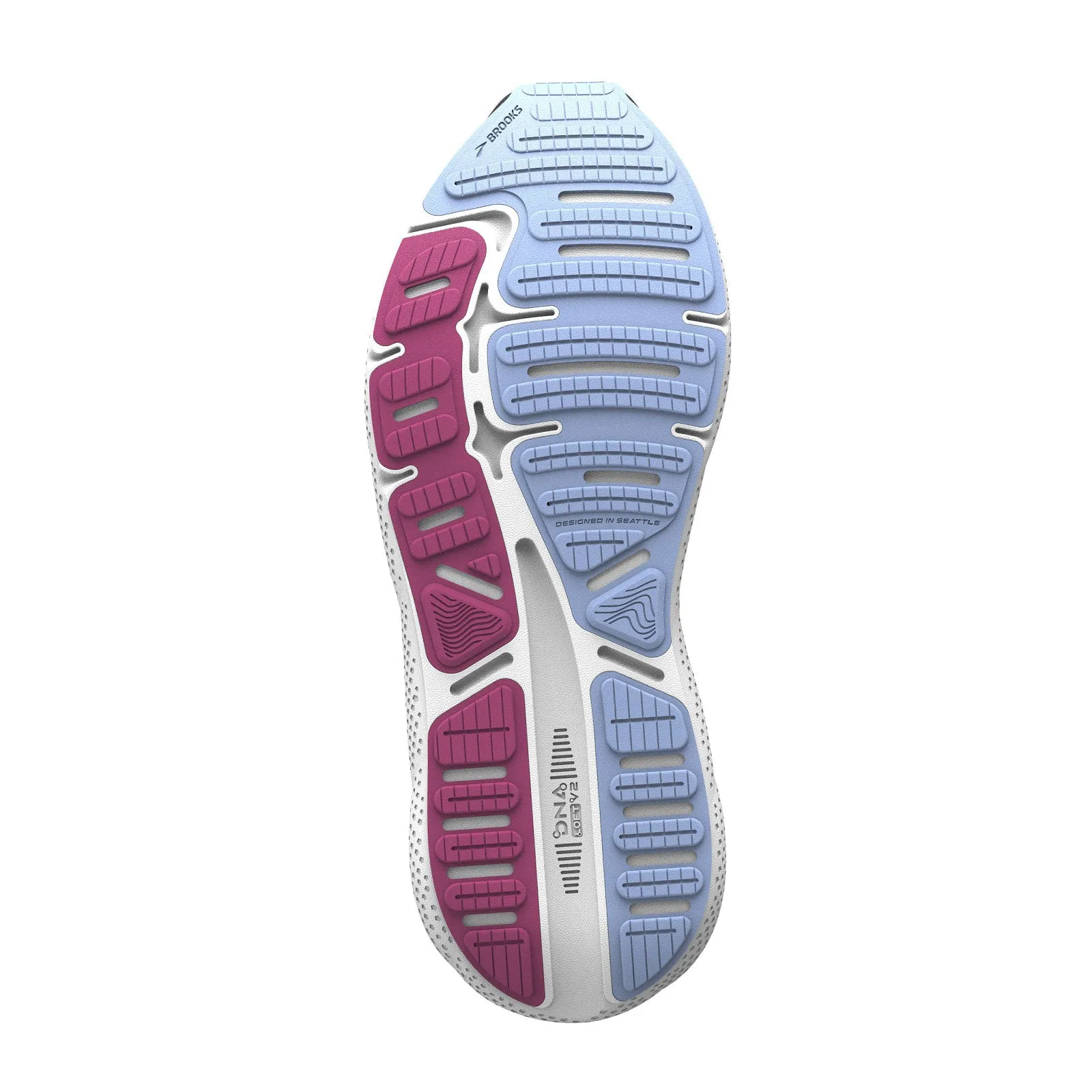 Brooks Ghost Max Running Shoe (Women) - Ebony/Open Air/Lilac Rose