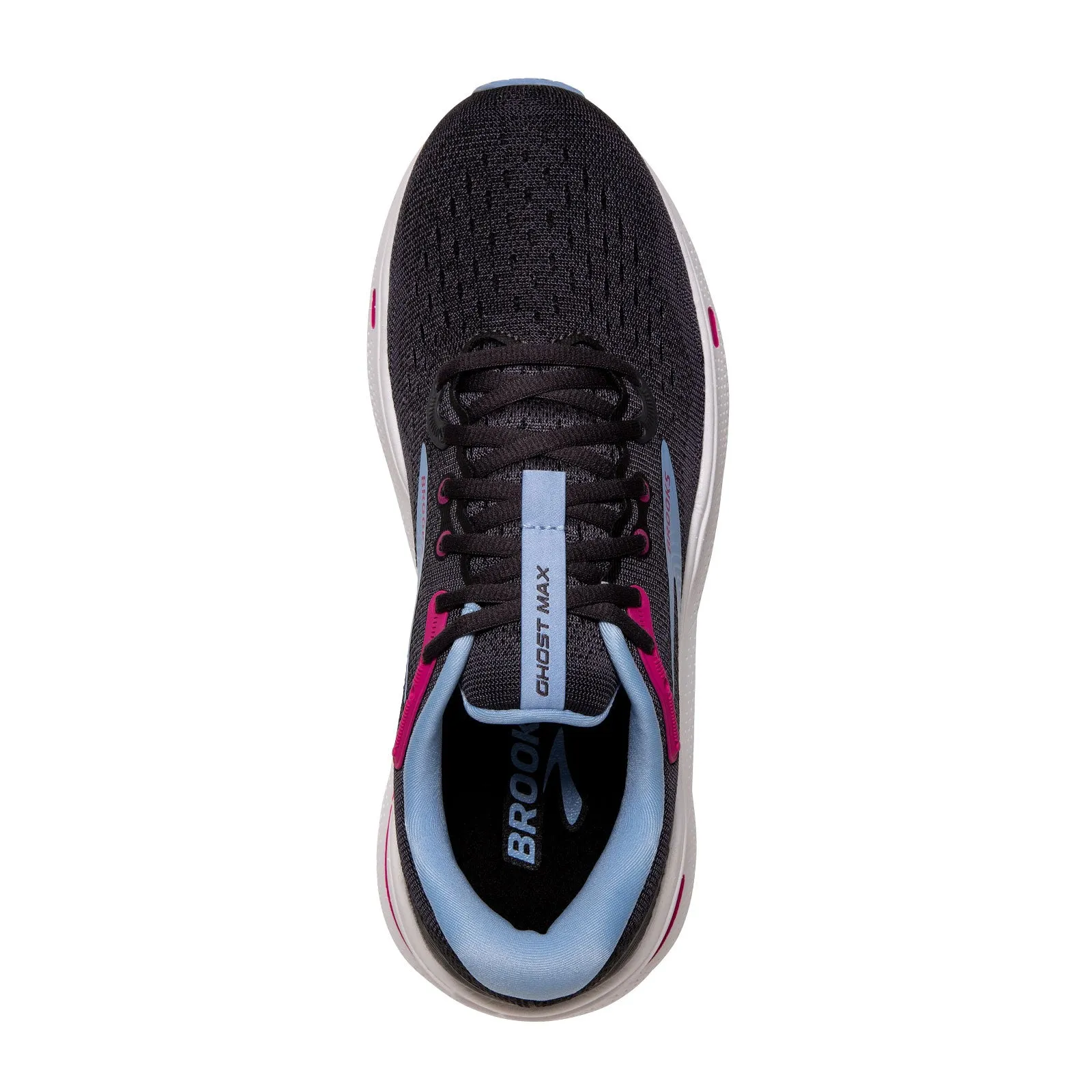 Brooks Ghost Max Running Shoe (Women) - Ebony/Open Air/Lilac Rose