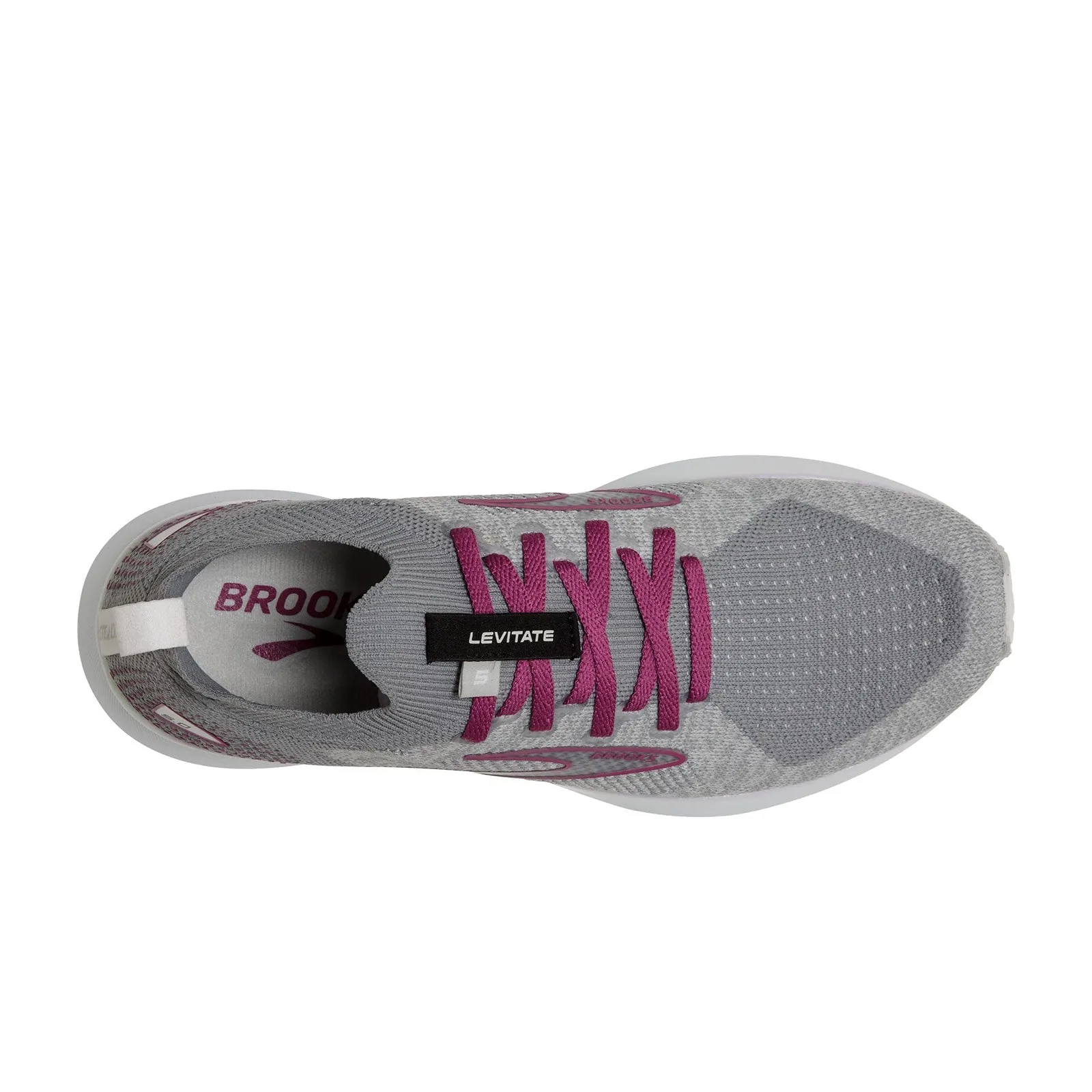 Brooks Levitate Stealthfit 5 (Women) - White/Gray/Baton Rouge