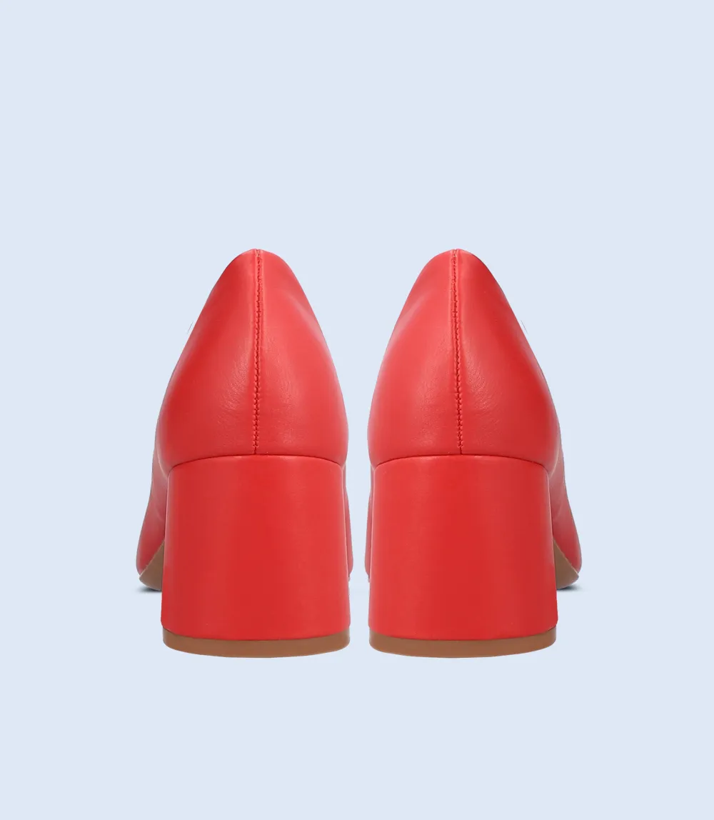 BW8620-RED-Women Casual Court Shoes