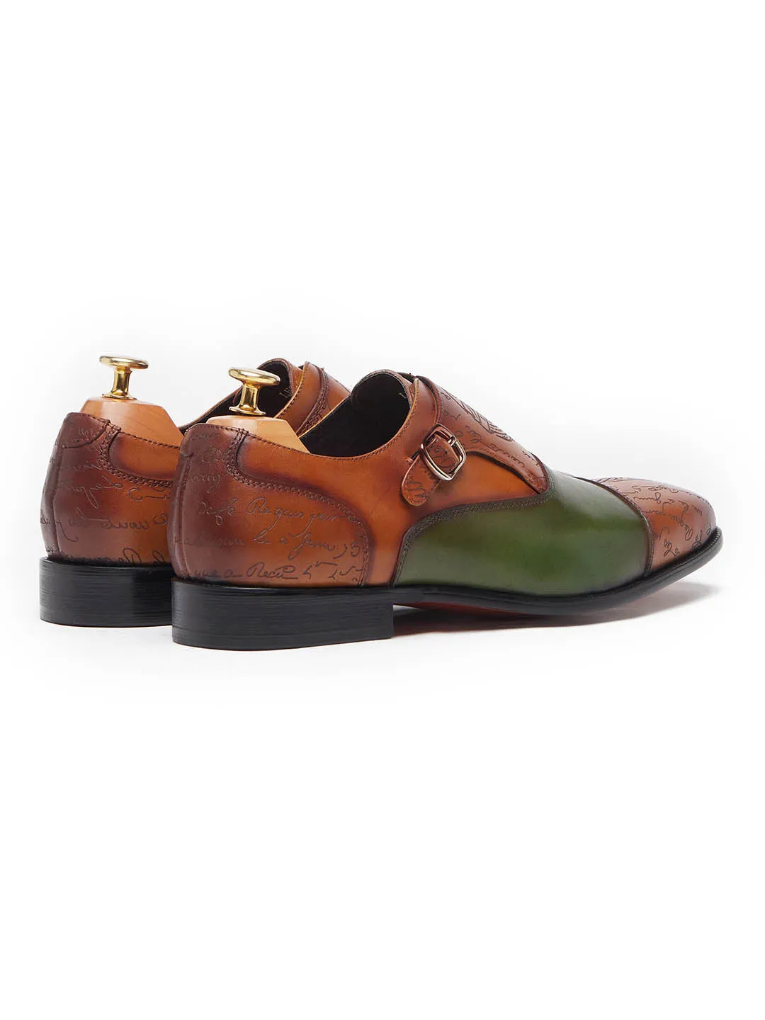 Chris Berluti Monk Tan Green