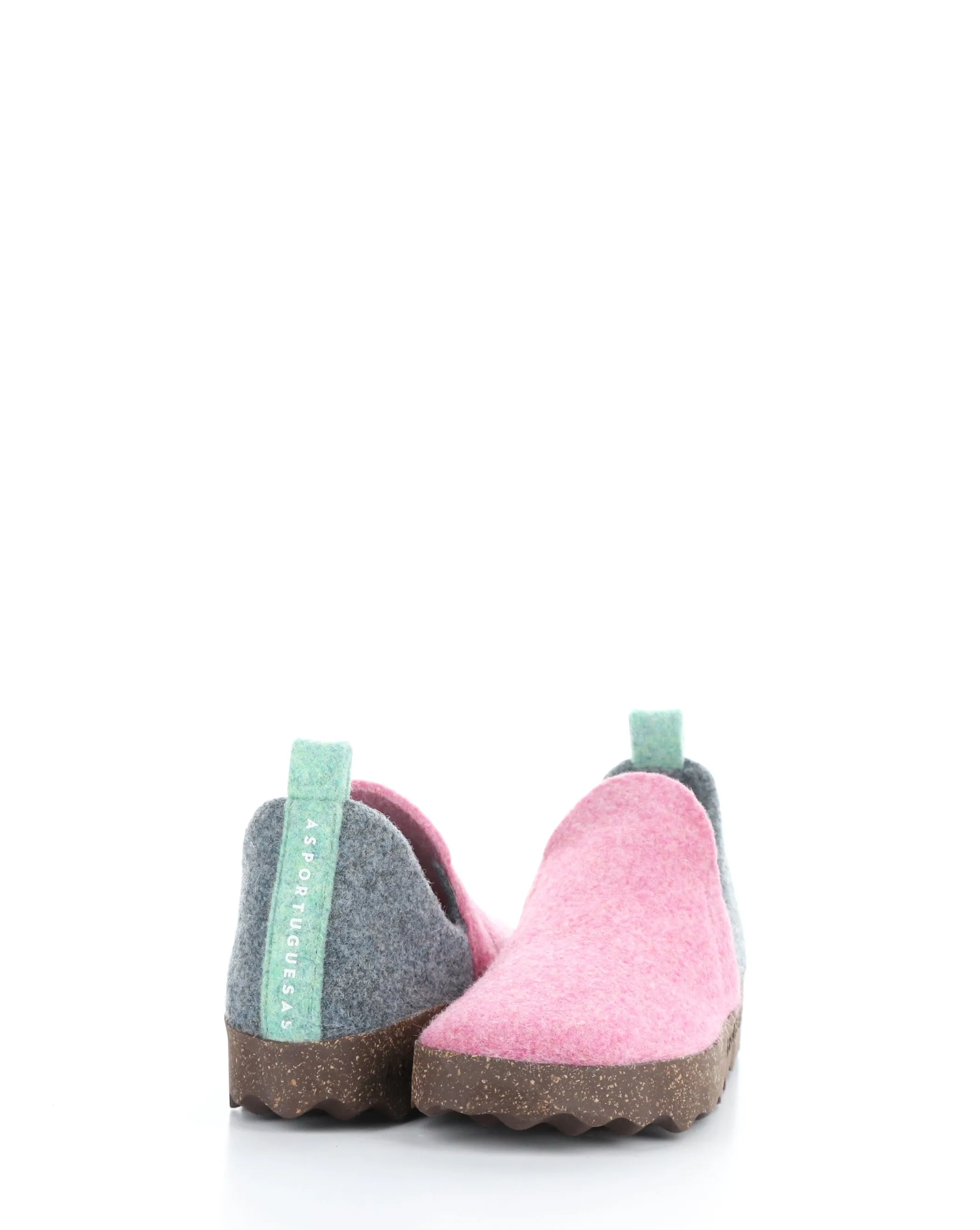 CITY086ASP 020 PINK/GREY BLUE Round Toe Shoes