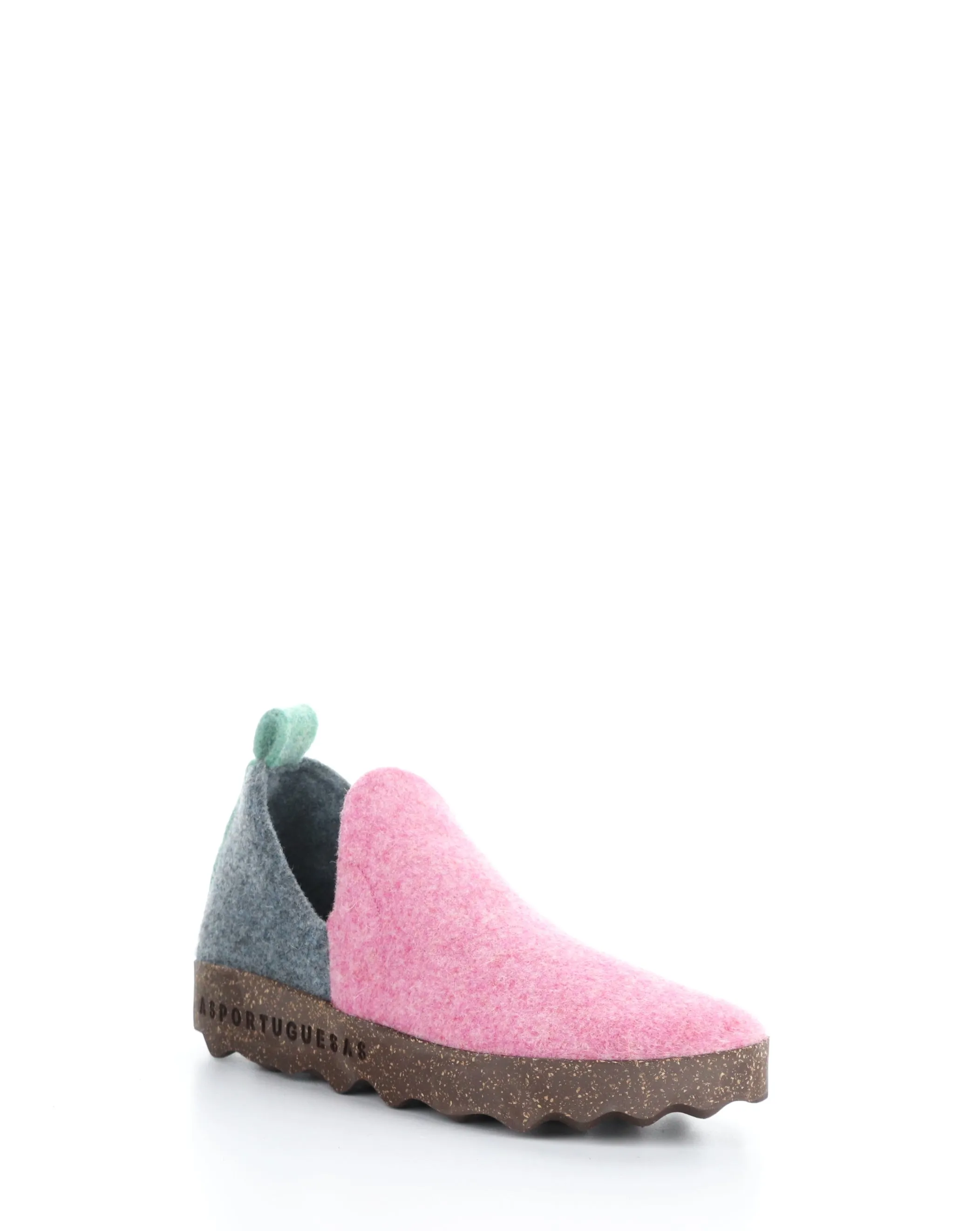 CITY086ASP 020 PINK/GREY BLUE Round Toe Shoes