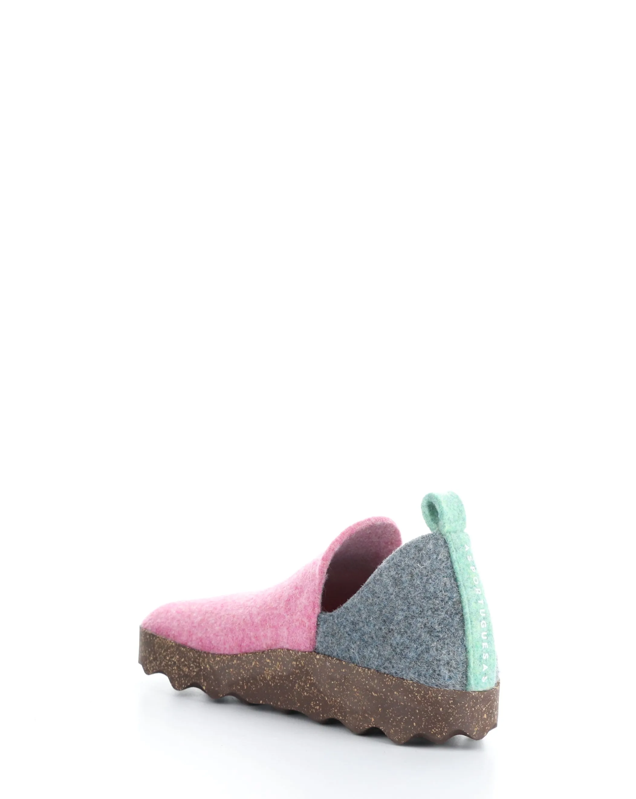 CITY086ASP 020 PINK/GREY BLUE Round Toe Shoes