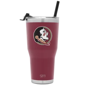 Collegiate Cruiser Tumbler with Flip Lid and Straw