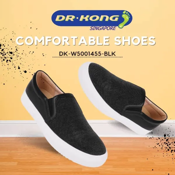 DR.KONG WOMEN COMFORT CASUAL SHOES DK-W5001455-BLK(RP : $189)