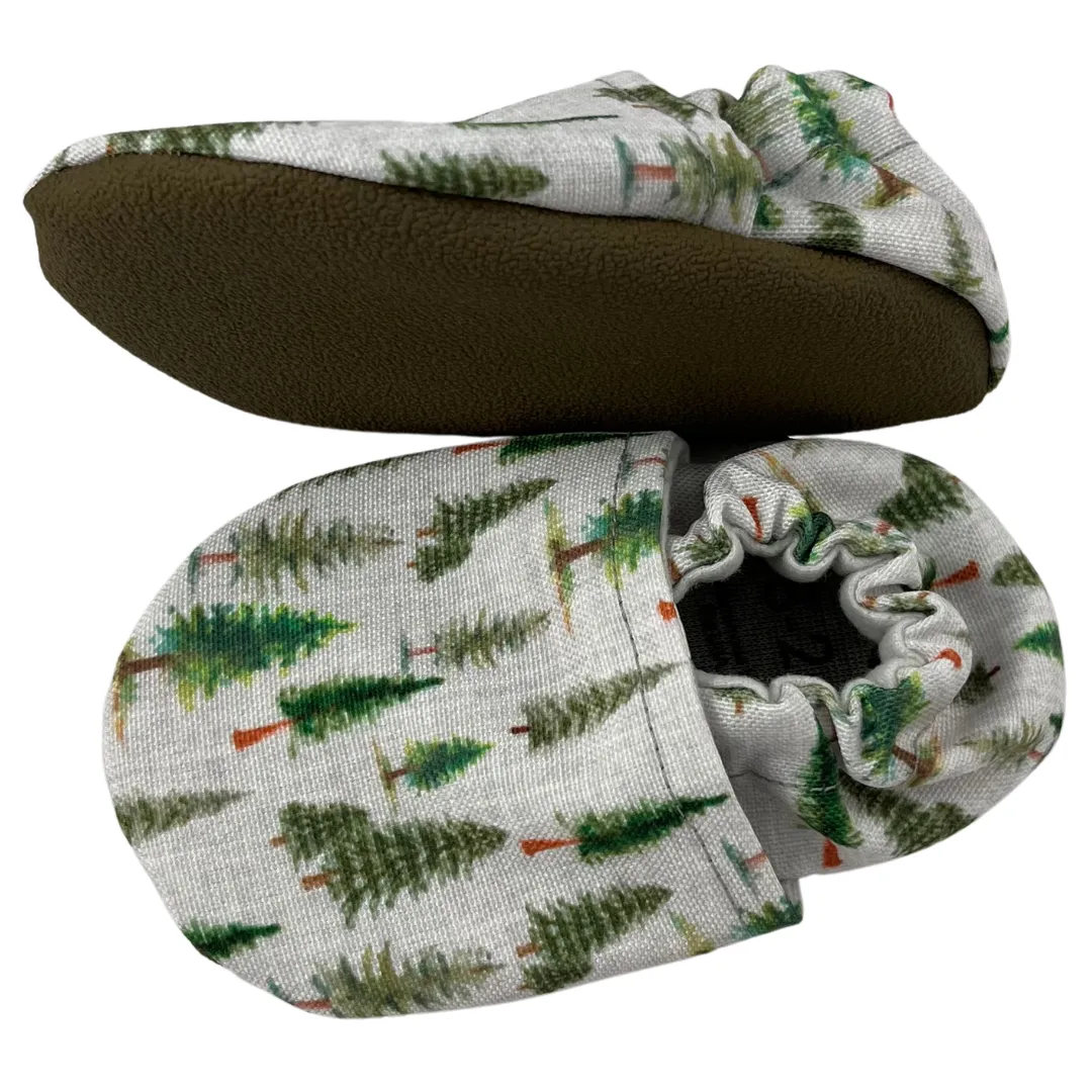 Evergreen Trees Eco-Canvas Baby Shoes