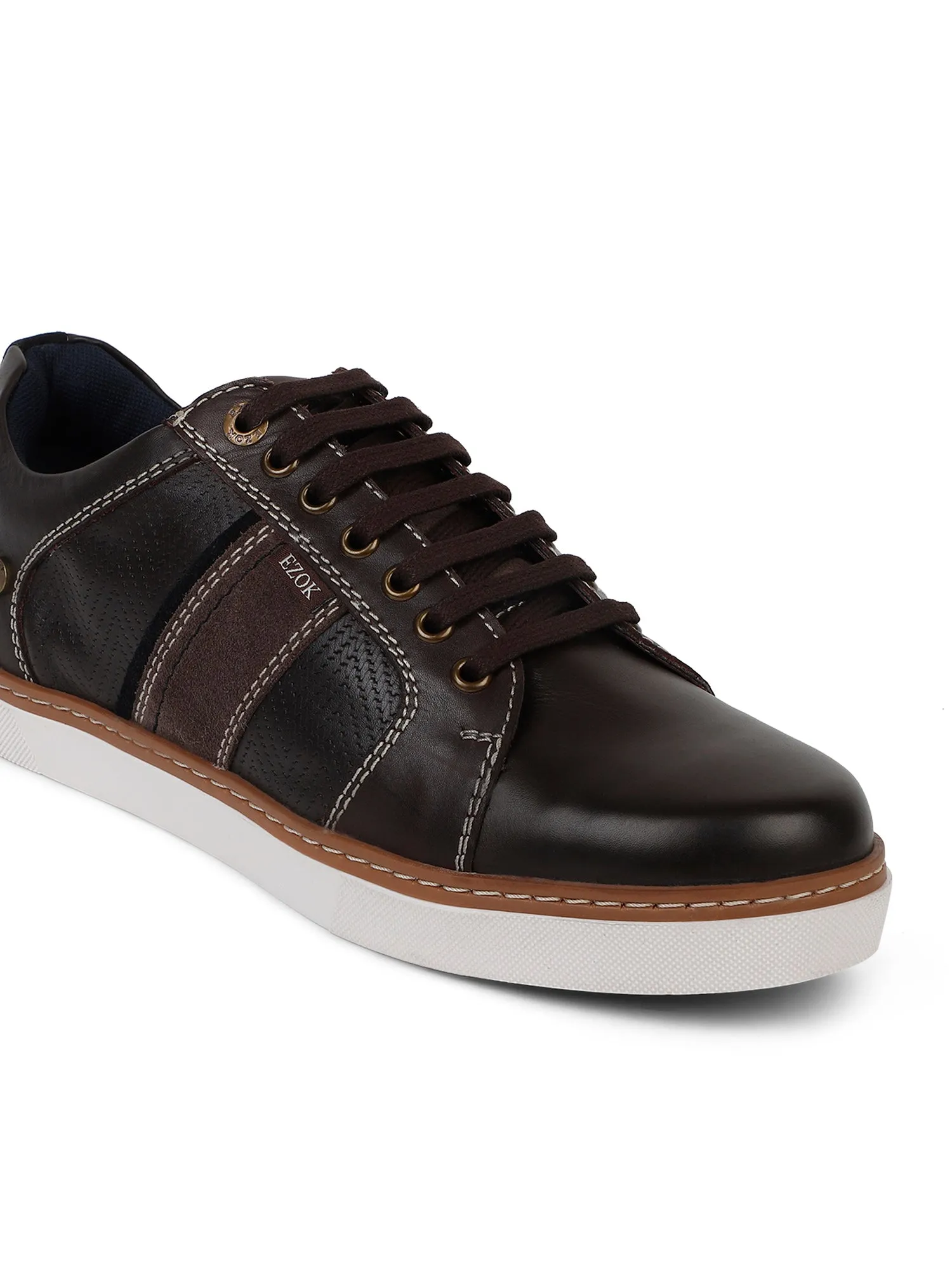 Ezok Men Brown Sneaker Casual Shoes