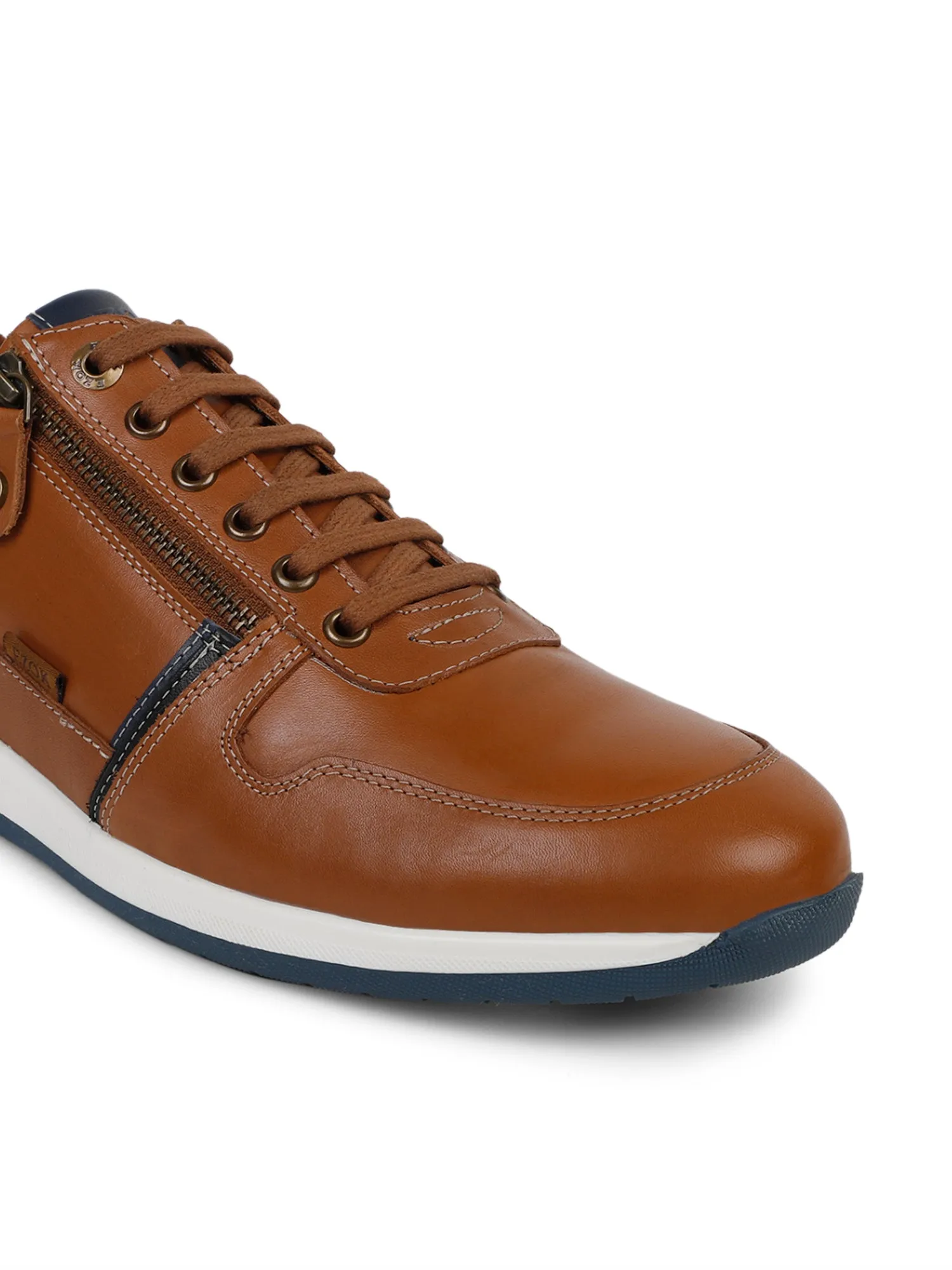 Ezok Men Tan Sneaker Casual Shoes