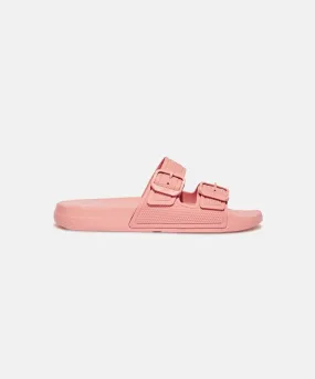 FitFlop iQushion Two Bar Buckle Slides Coral