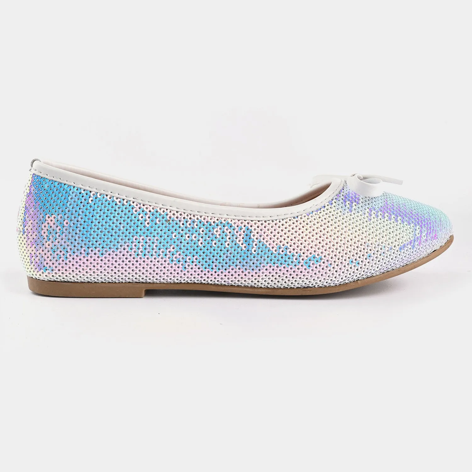 Girls Pumps 203-82-SILVER