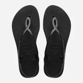 Havaianas Luna Flatform Flip Flops - Black