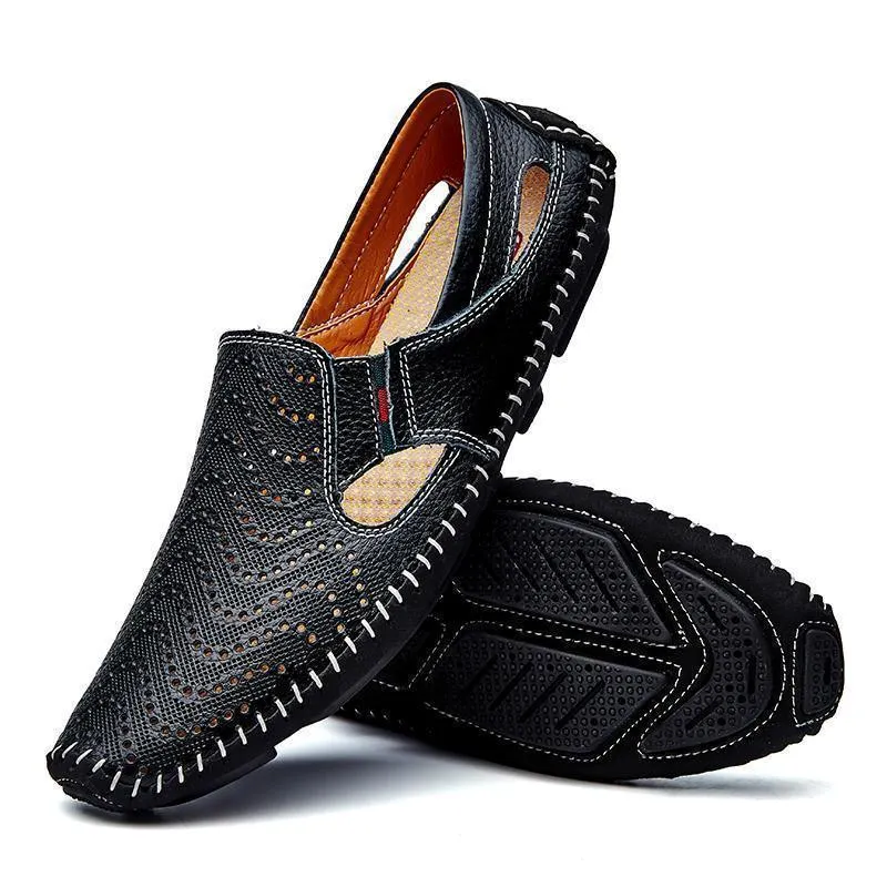 Loafers Genuine Leather Driving Flat Shoes