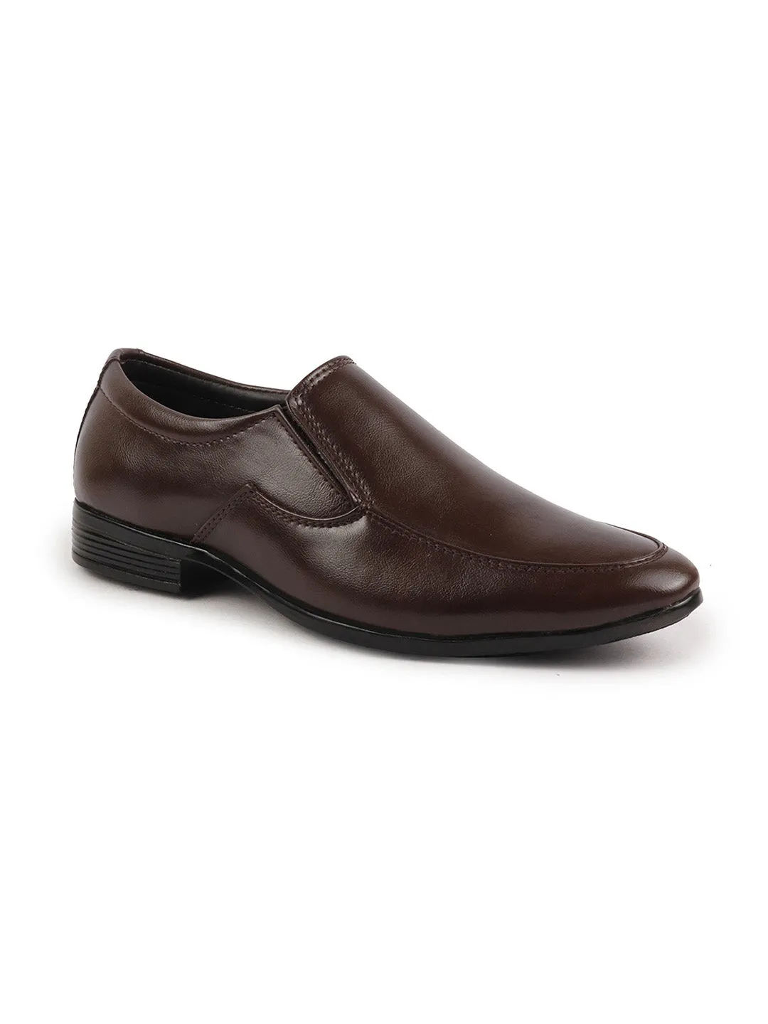 Men Brown Formal Office Meeting Slip On Shoes