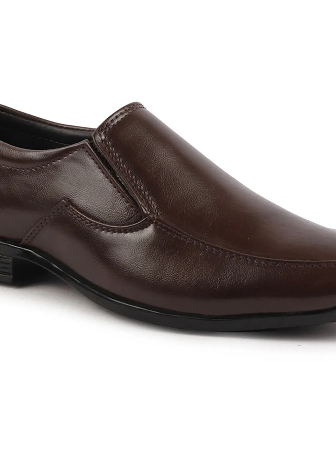 Men Brown Formal Office Meeting Slip On Shoes