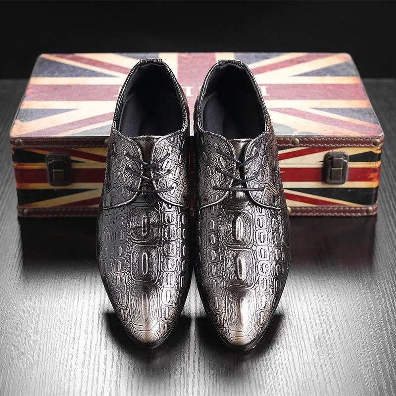 Men Crocodile Leather Shoes