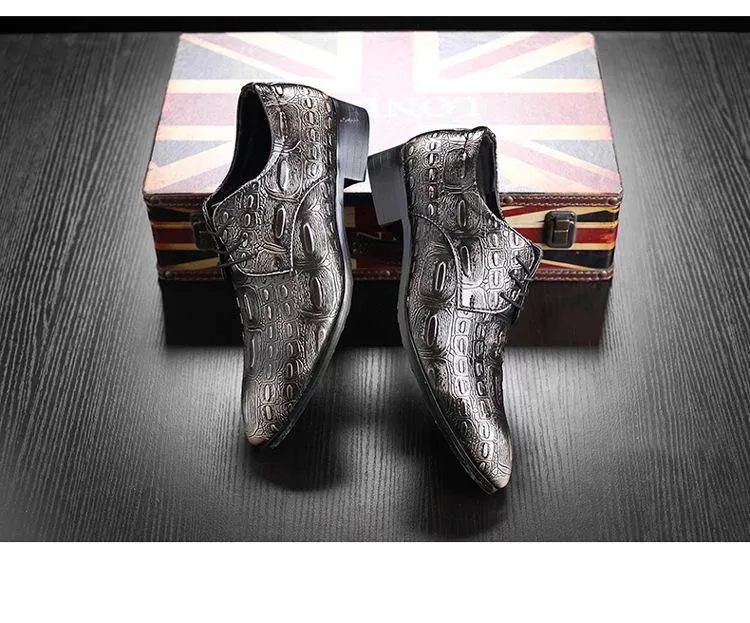 Men Crocodile Leather Shoes