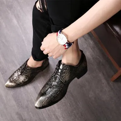 Men Crocodile Leather Shoes