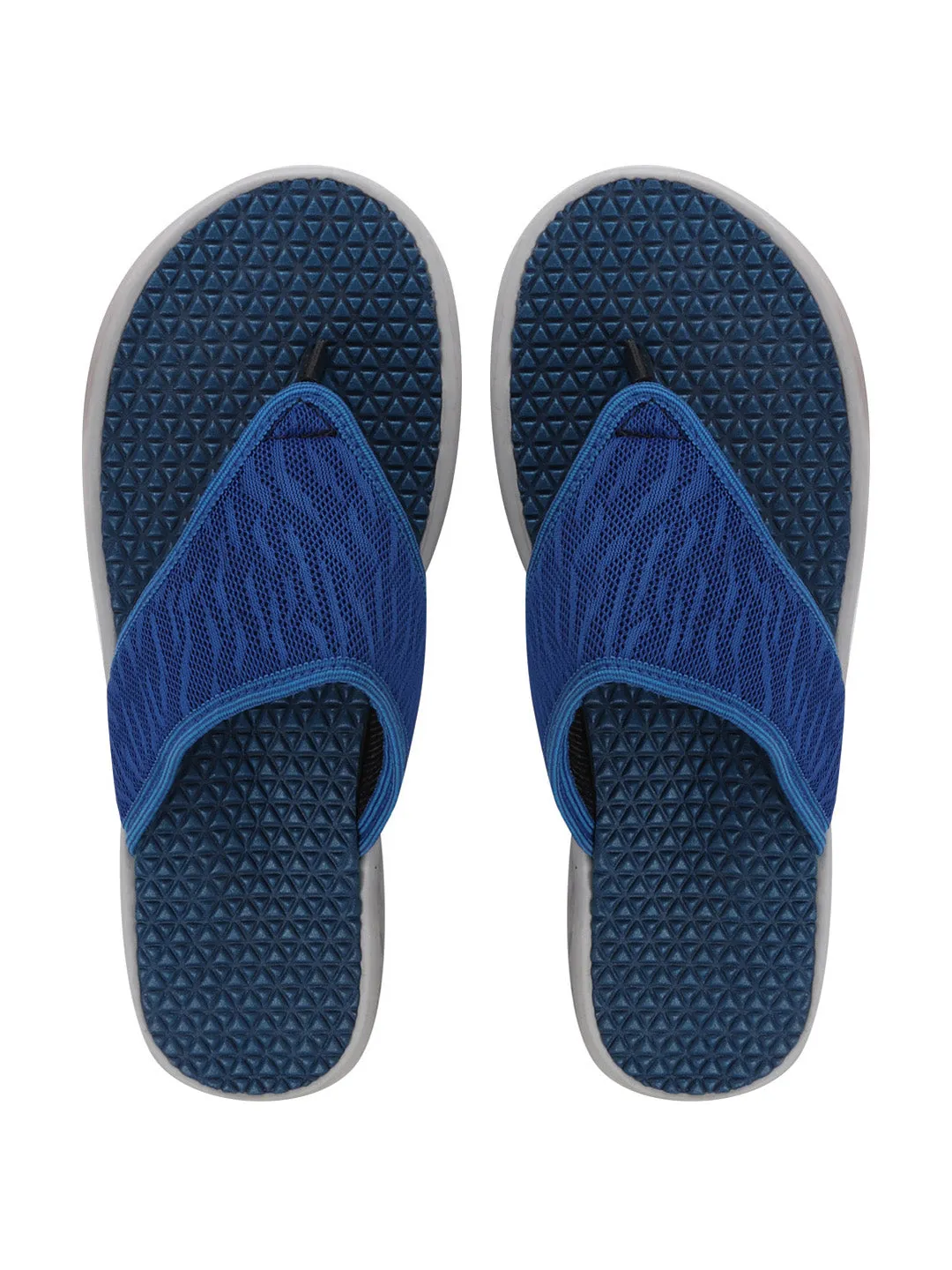 Men Royal Blue Casual Slip-On Flip-Flops