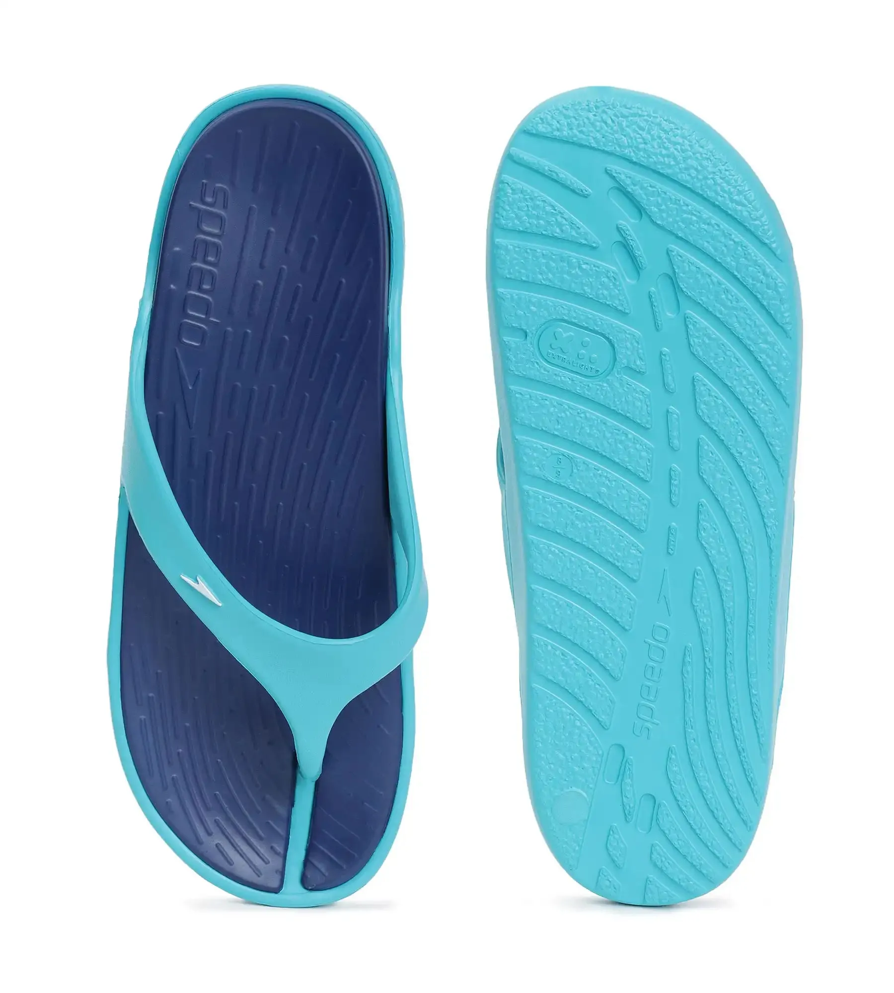 Men's Dual Colour Flip Flops -  Ammonite & Aquarium