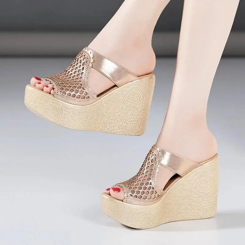 Mesh Summer Wedge Sandal Shoes