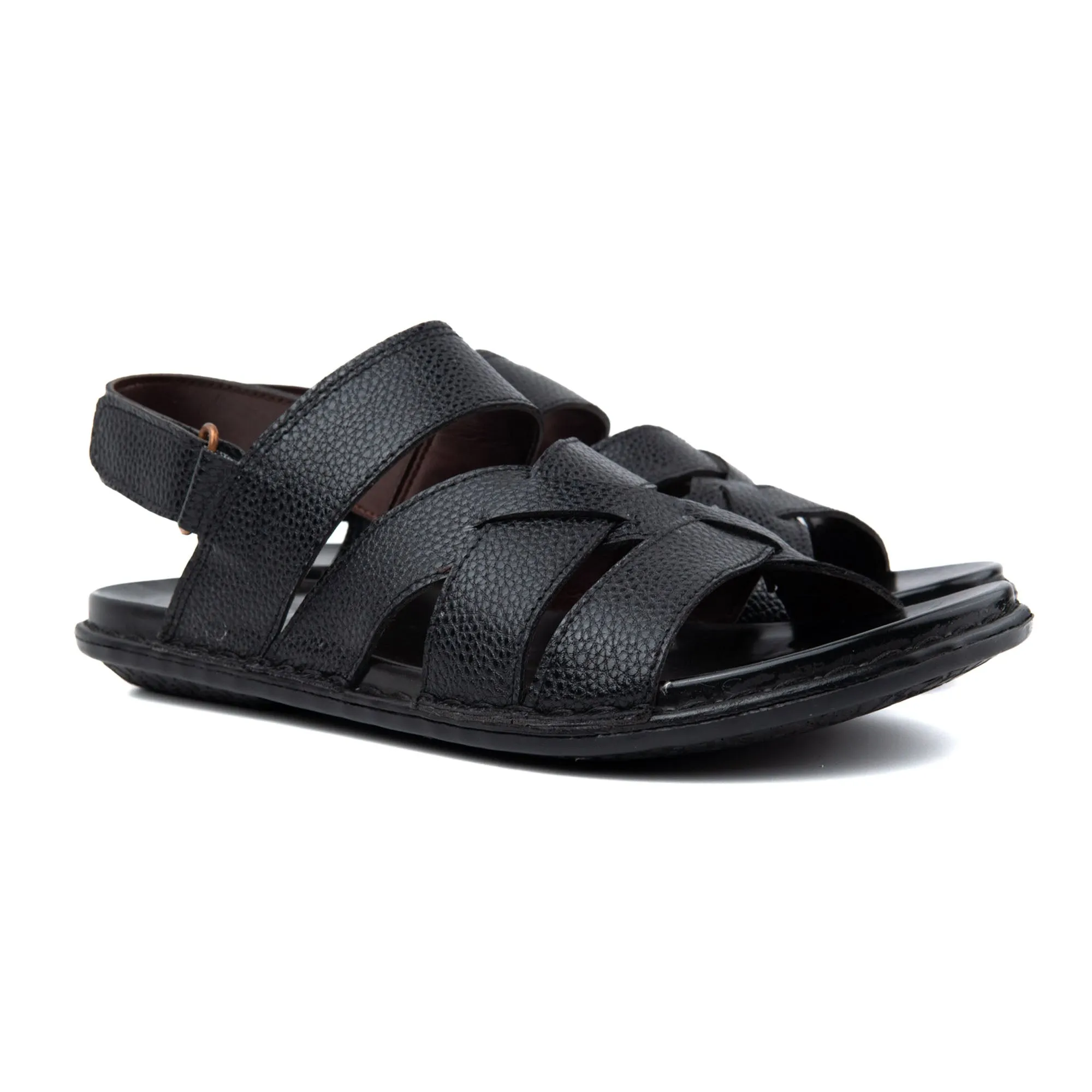 Multi Strap Men Leather Sandals