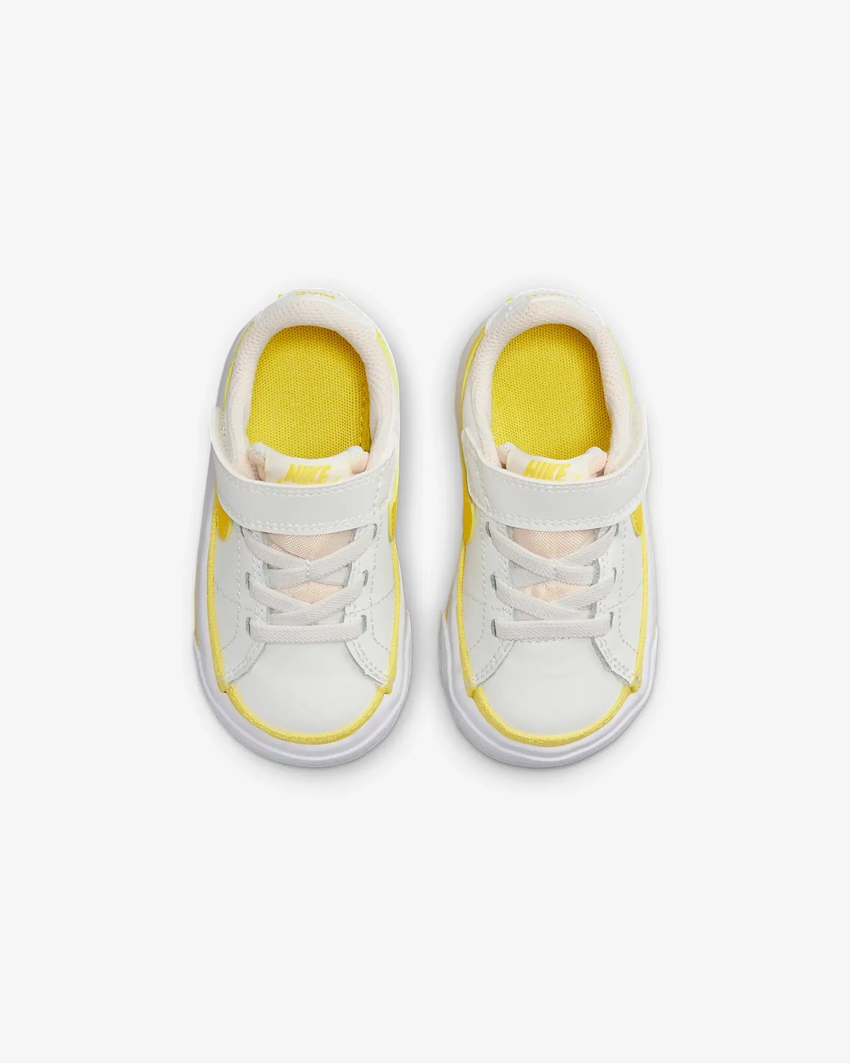 NIKE KIDS COURT LEGACY YELLOW/WHITE SHOE