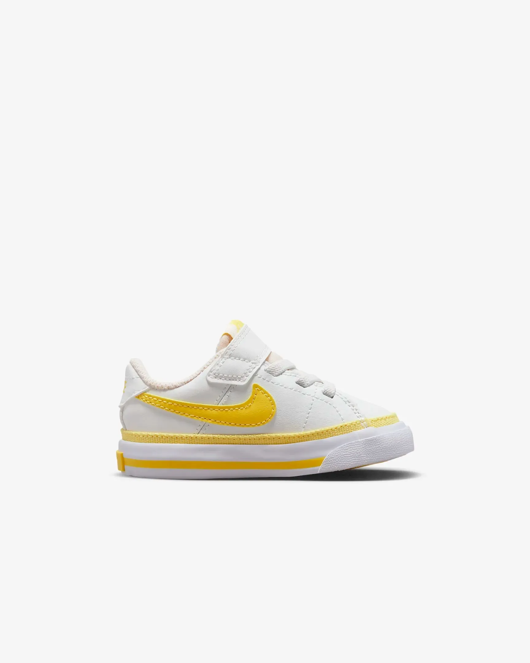 NIKE KIDS COURT LEGACY YELLOW/WHITE SHOE