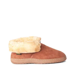 'Old Friend Footwear' Men's Bootee Slipper - Chestnut (Extra Wide)