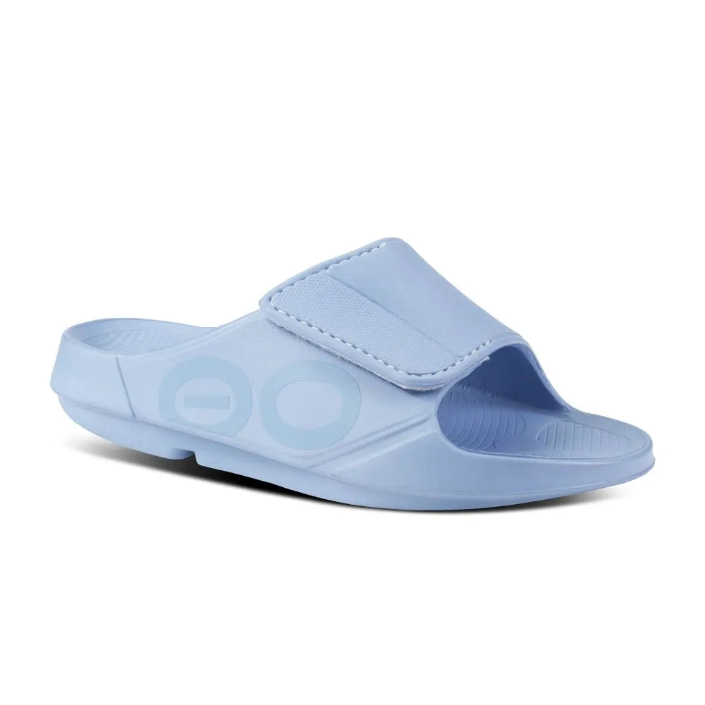 'OOFOS' Women's OOahh Sport Flex Slide - Neptune Blue