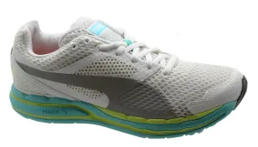 Puma Faas 800 S Womens Trainers Running Shoes White Blue Lace Up 186861 01 D31