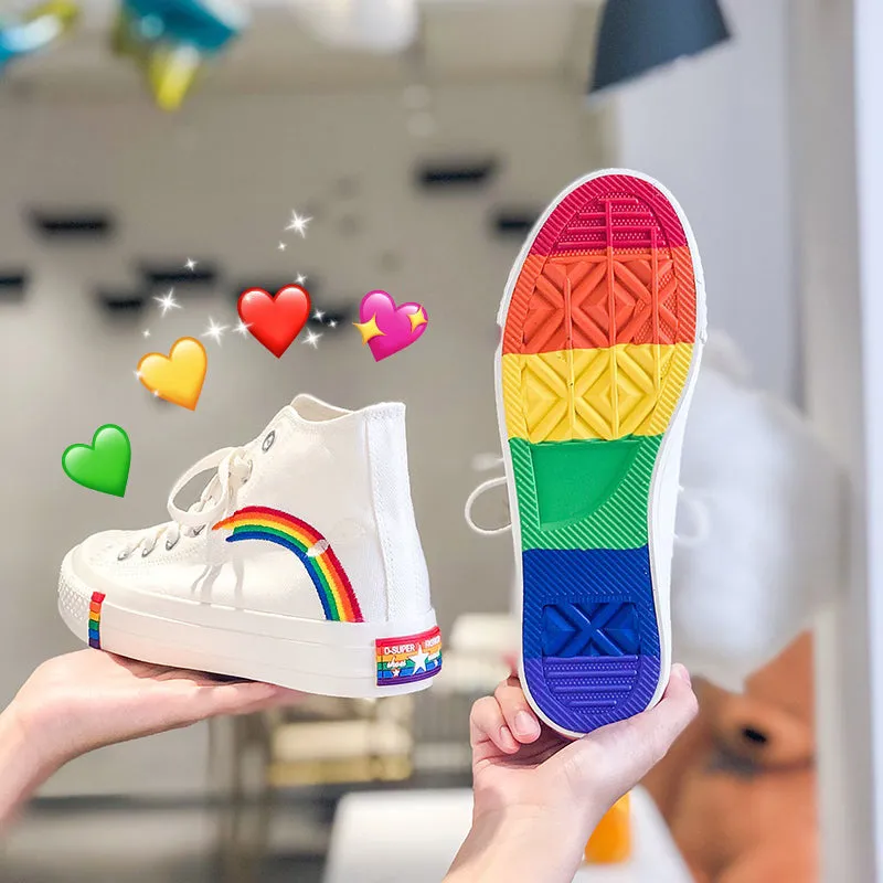 RAINBOW CANVAS SHOES BY81017